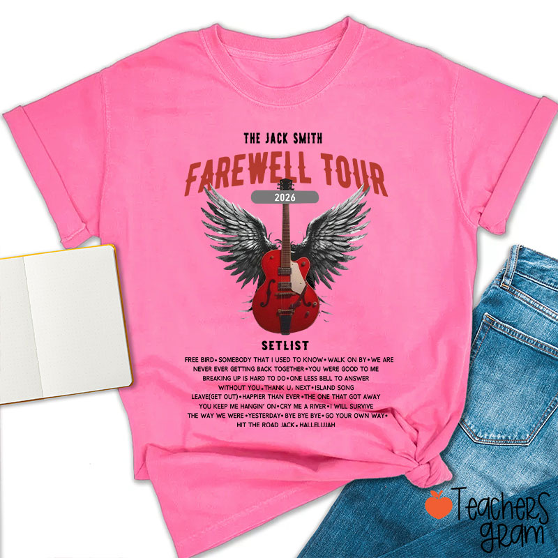 Personalized Retirement Funny Music-themed Teacher T-Shirt