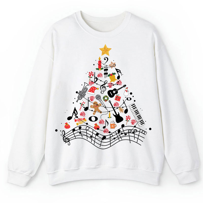 Musical Christmas Tree Teacher Sweatshirt