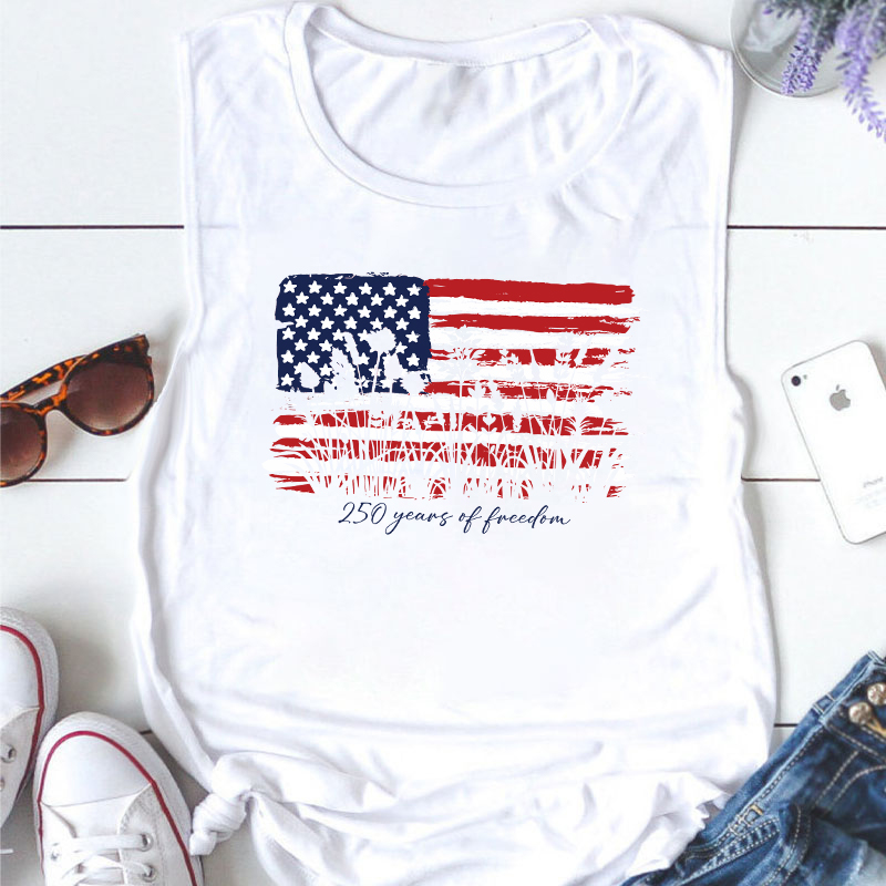 Land Of The Free Home Of The Brave Teacher Tank Top