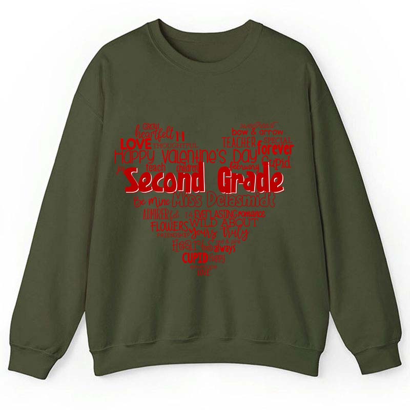 Personalized Teacher's Valentine's Day Teacher Sweatshirt