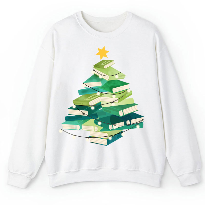 Christmas Book Teacher Sweatshirt