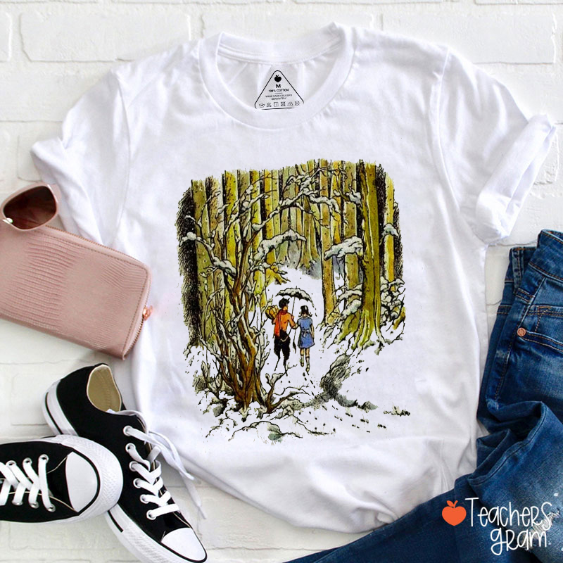 Narnia Lion Witch And The Wardrobe Teacher T-Shirt