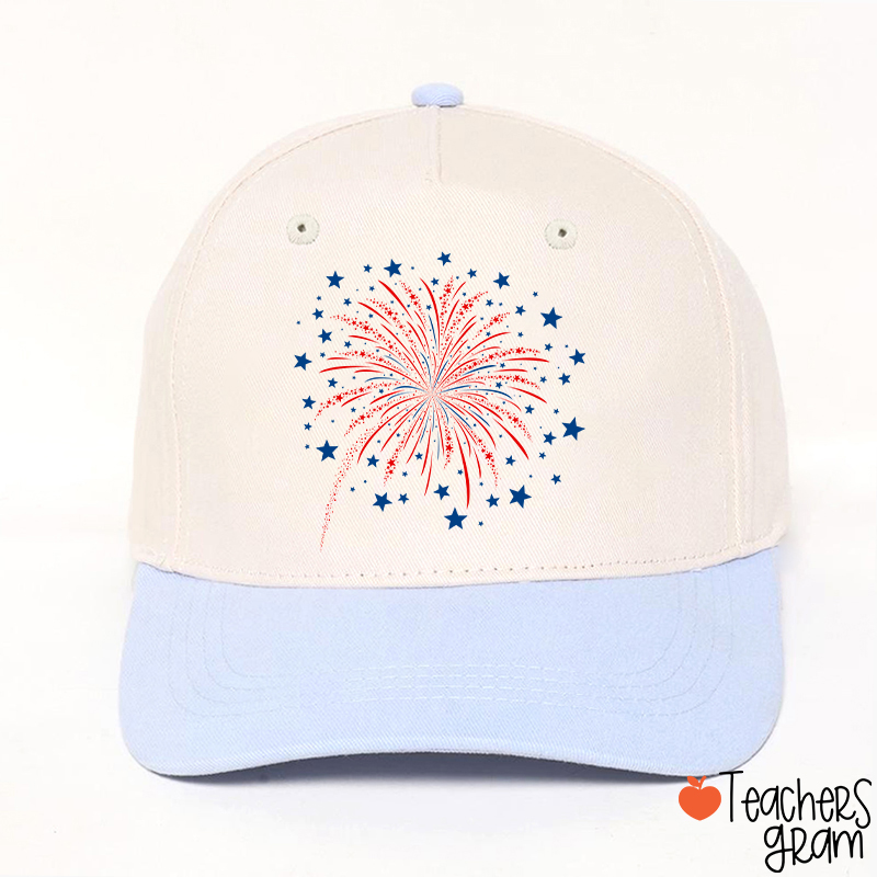 4th Of July Firework Teacher Baseball Cap