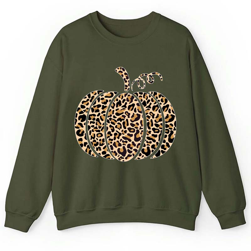Leopard Pumpkin Teacher Sweatshirt
