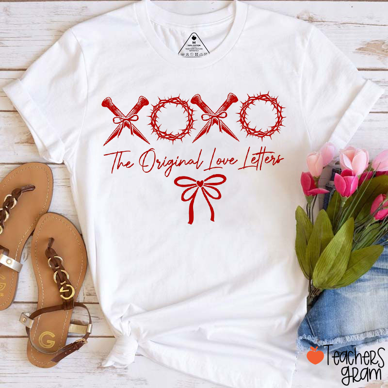 XOXO The Original Love Letters Teacher T-Shirt