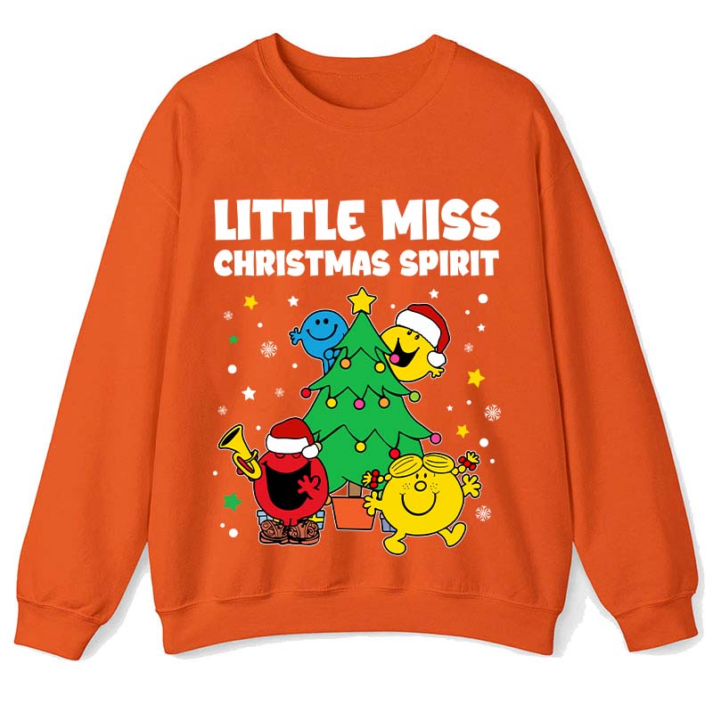 Little Miss Christmas Spirit Teacher Sweatshirt