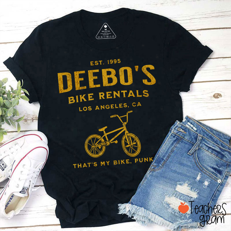 Deebo's Bike Rentals Teacher T-Shirt