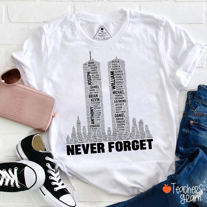 911 Never Forget Teacher T‑Shirt