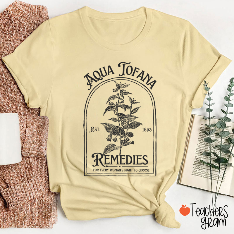 Aqua Tofana Remedies Teacher T-Shirt