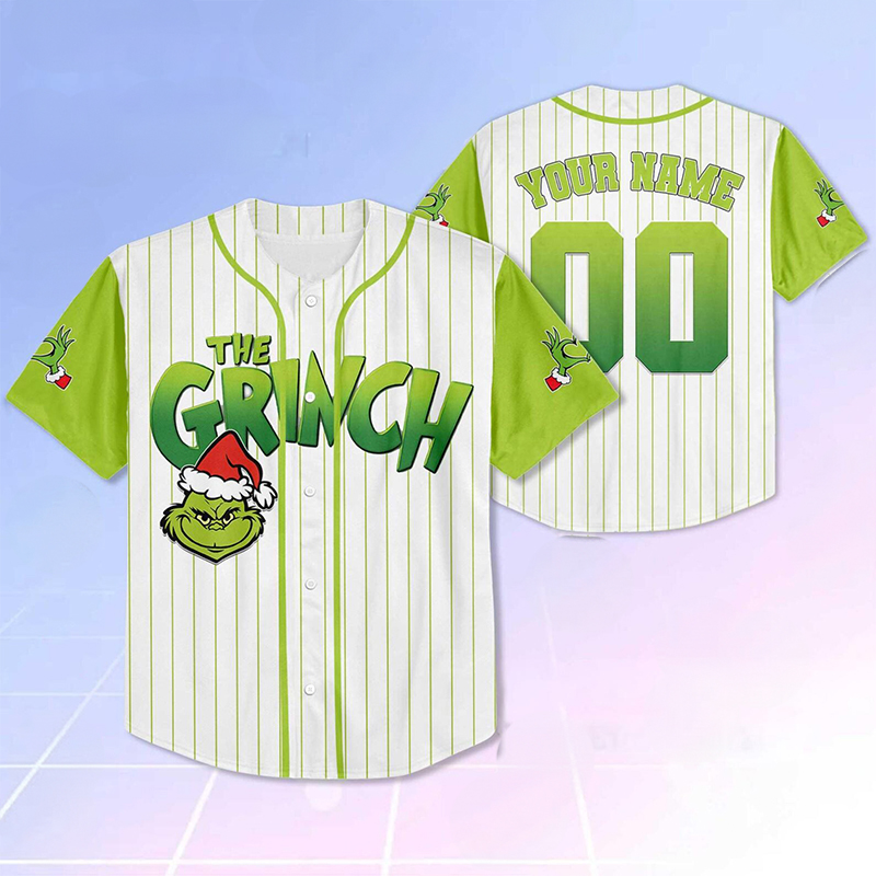 Personalized Name And Number The Green Guy Teacher Baseball Jersey