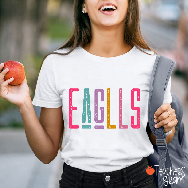 Personalized Mascot School Pride Comfortable Colors Teacher T-Shirt