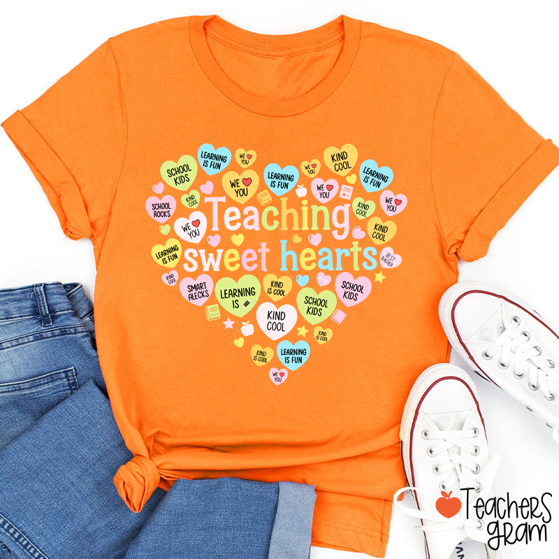 Teaching Sweet Hearts Teacher T-Shirt
