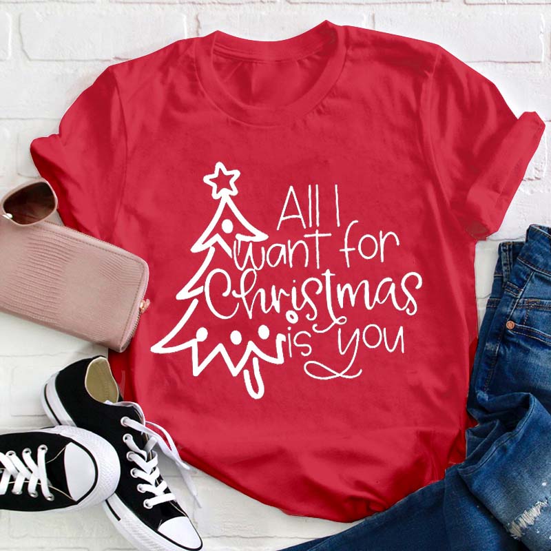 All I Want For Christmas Is You Teacher T-Shirt