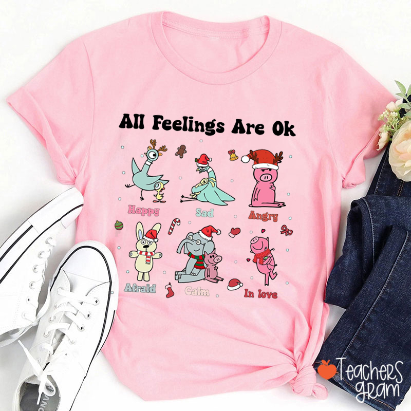 All Feelings Are Ok Teacher T-Shirt