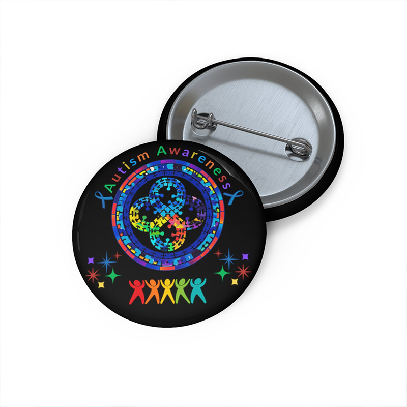 Autism Awareness Teacher Pinback Button