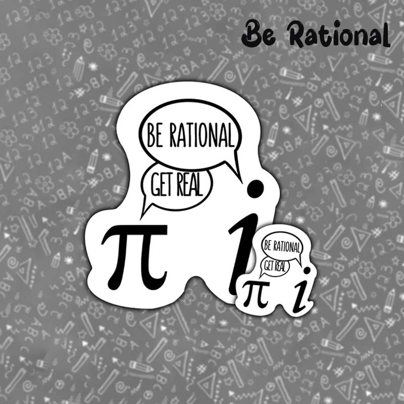 Cute Funny Math Pi Teacher Stickers