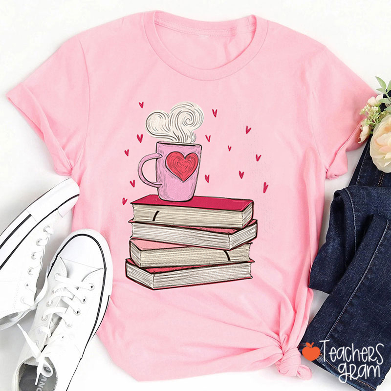 Book Coffee Love Teacher T-Shirt