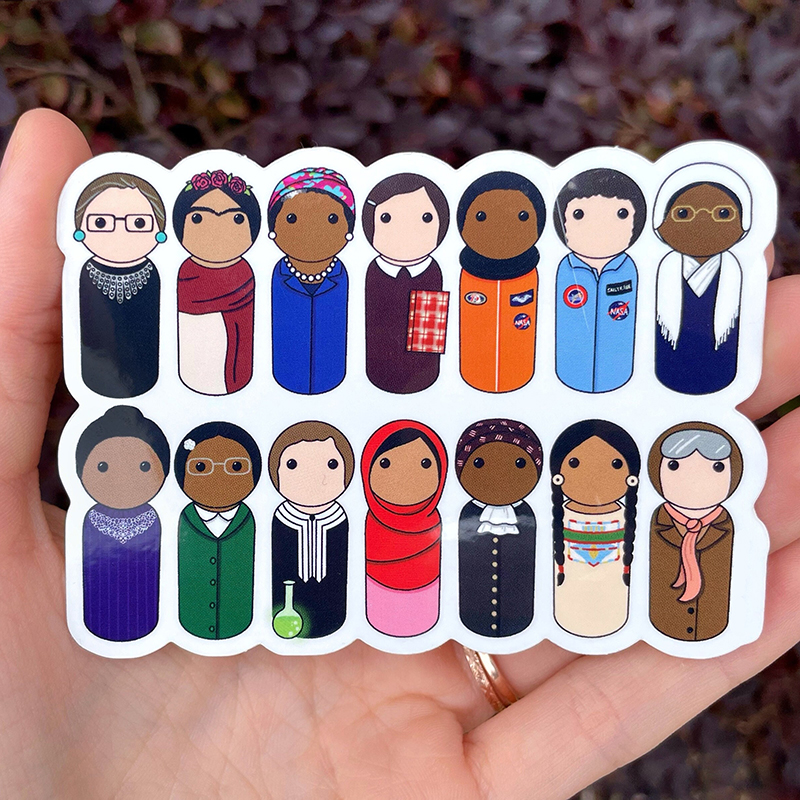 Brave Women Change The World Teacher Stickers