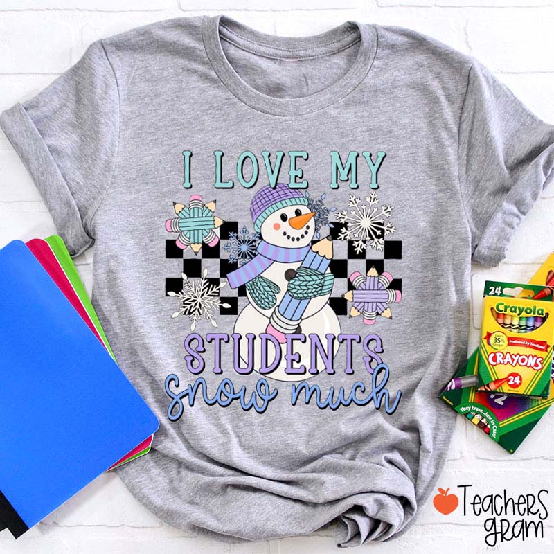 I Love My Students Snow Much Teacher T-Shirt
