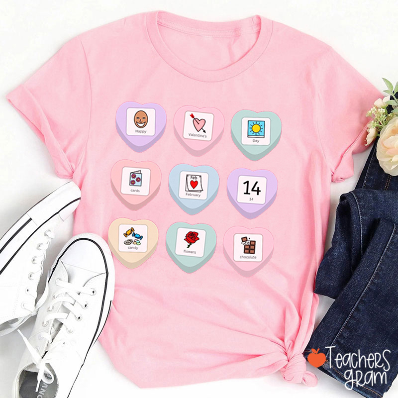 Candy Heart SLP Teacher T-Shirt