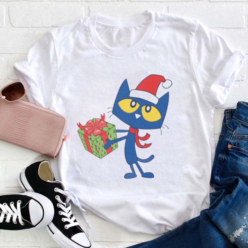 Cat Presents Teacher T-Shirt