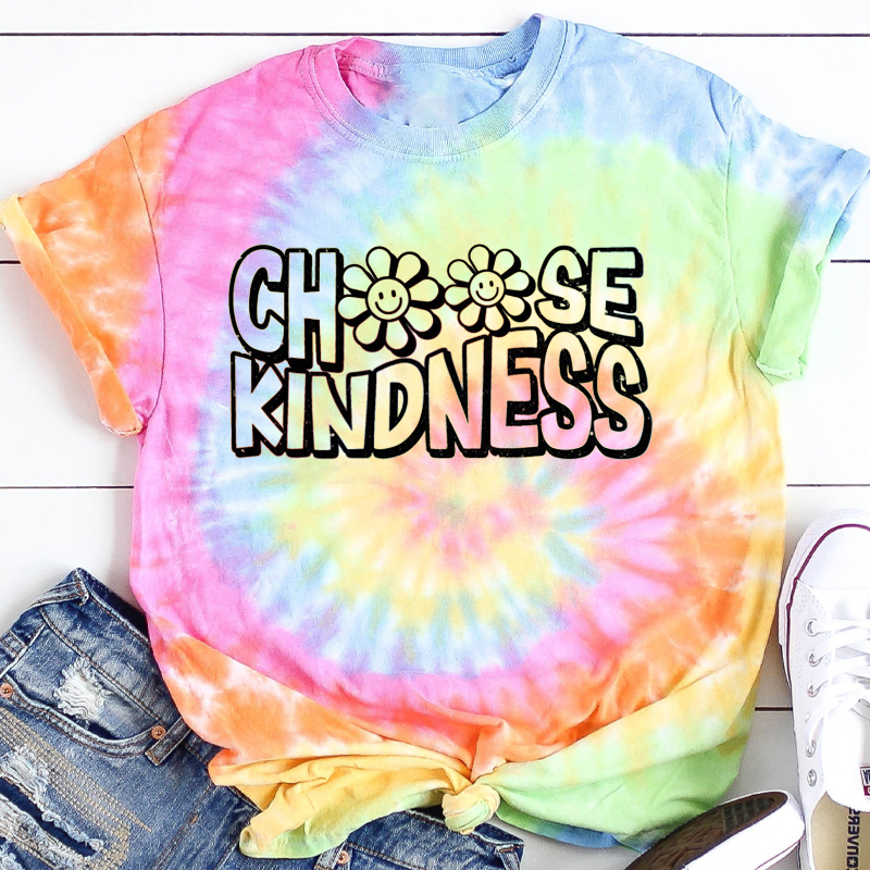Choose Kindness Teacher Tie-dye T-Shirt
