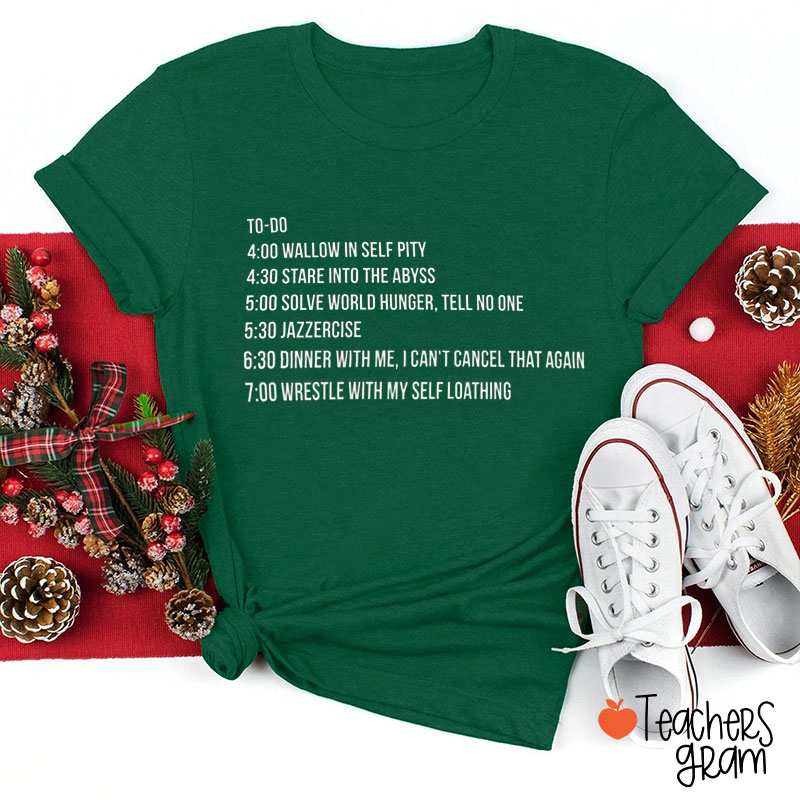 Christmas To Do List Teacher T-Shirt