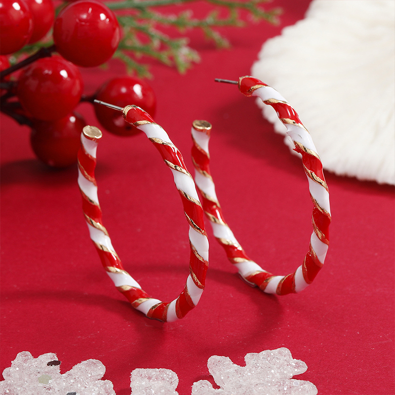 Christmas Candy Teacher Metal Earrings