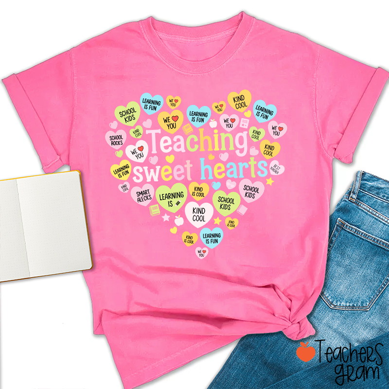 Teaching Sweet Hearts Teacher T-Shirt
