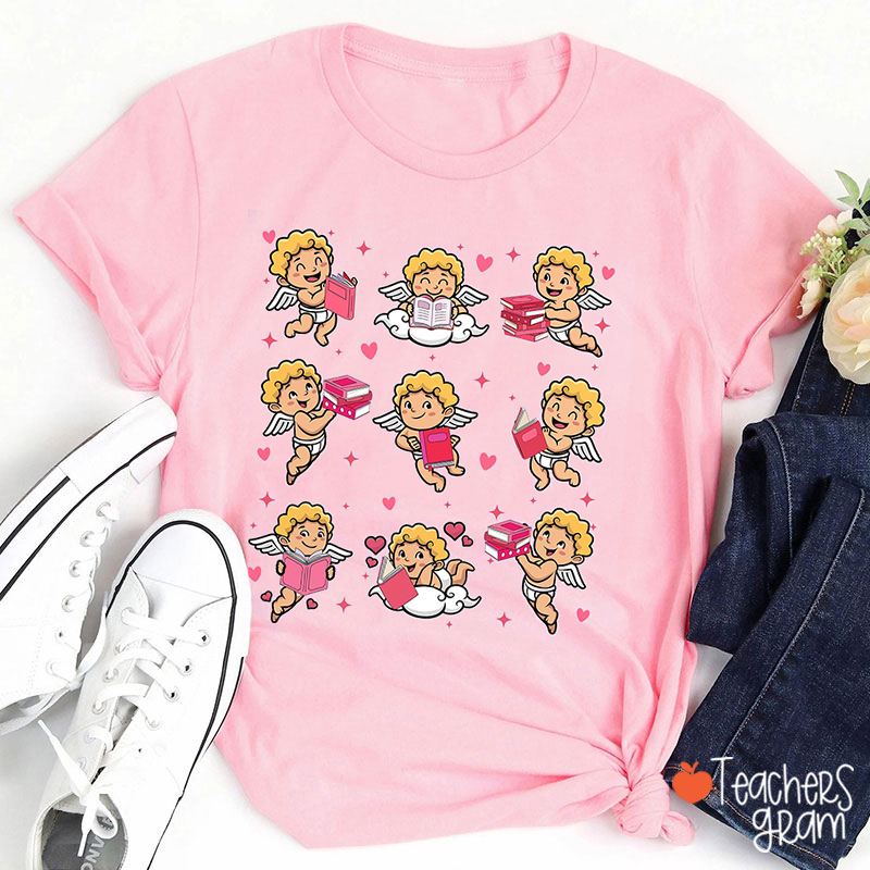 Cupid Reading Teacher T-Shirt