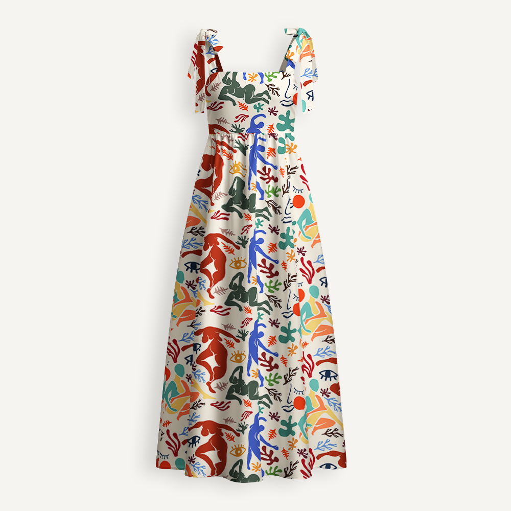 Dance Art Teacher Tie Shoulder Dress