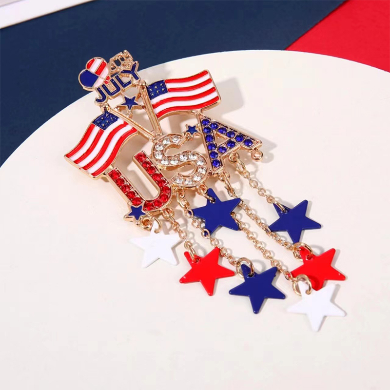 4th Of July USA Independence Day Teacher Pin