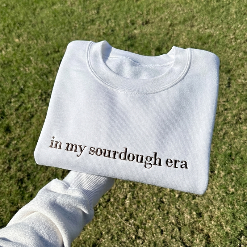 Personalized Embroidered In My Sourdough Era Teacher Sweatshirt