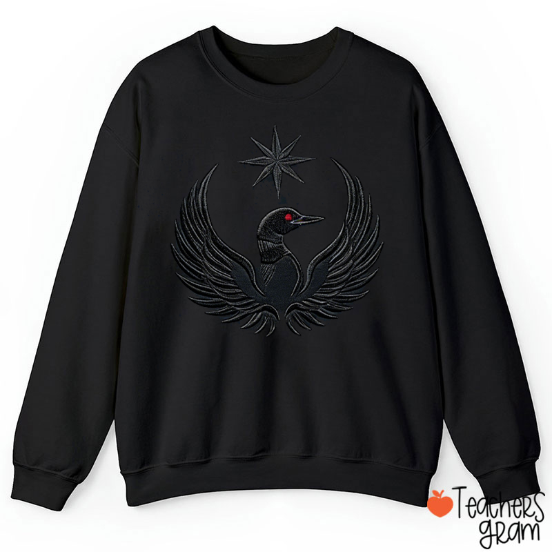Embroidered Minnesota Loon Teacher Sweatshirt