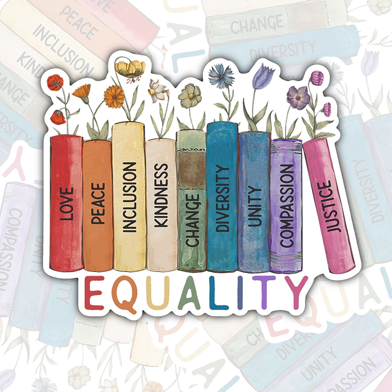 Equality Love Kindness Teacher Teacher Stickers