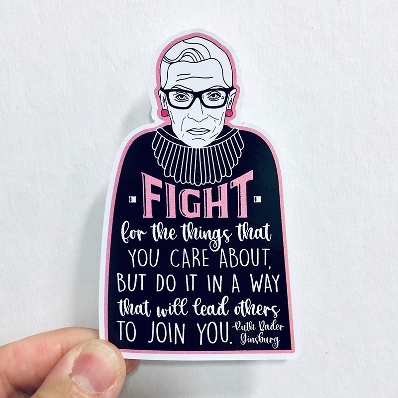 Fight For The Things You Care About Teacher Stickers