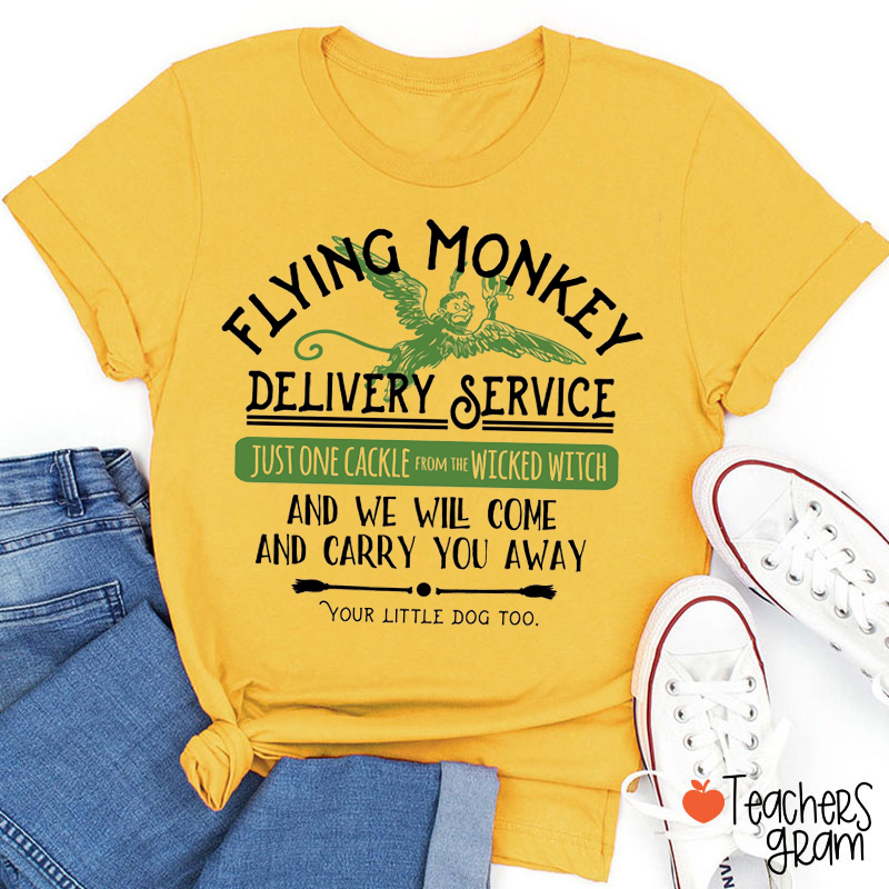 Flying Monkey Delivery Service Teacher T-Shirt