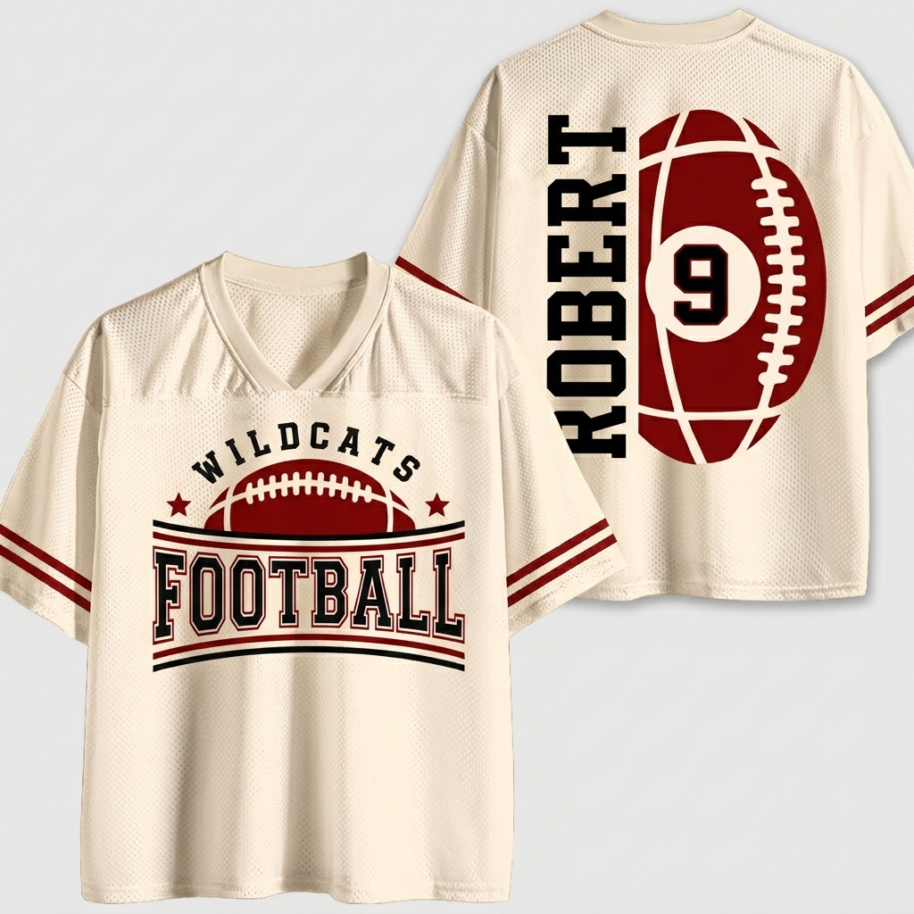 Personalized Name And Number Mascot Teacher Mesh Jersey