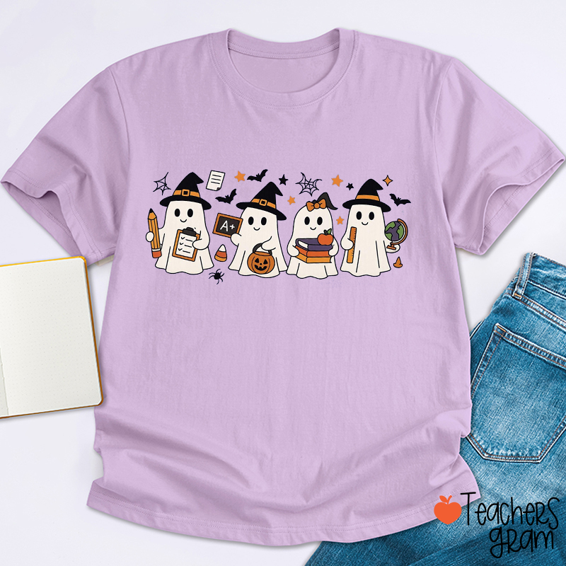 Halloween Ghost Teacher T-Shirt