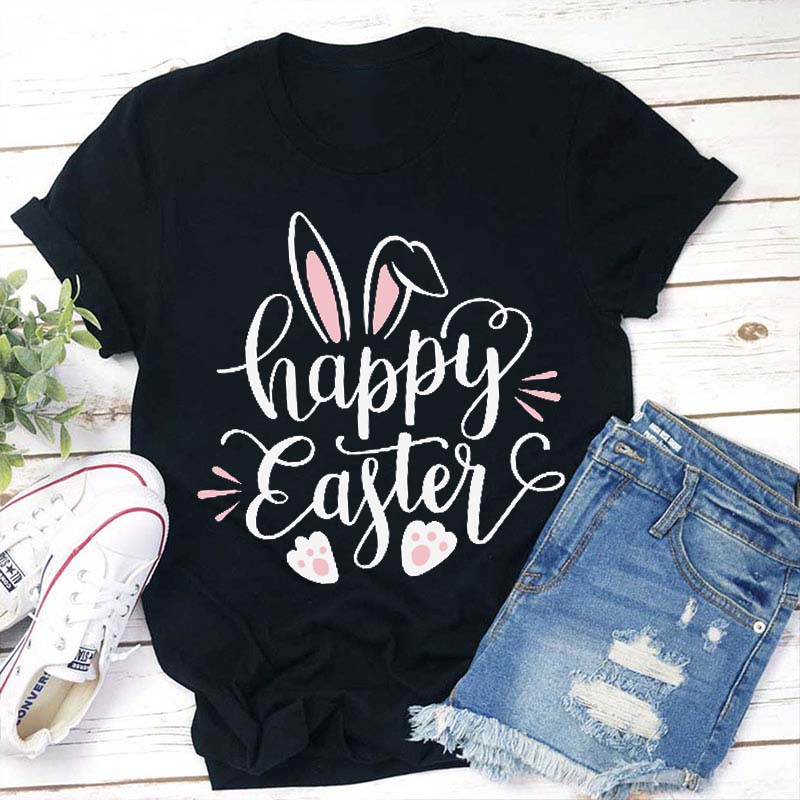 Happy Easter Bunny Teacher T-Shirt