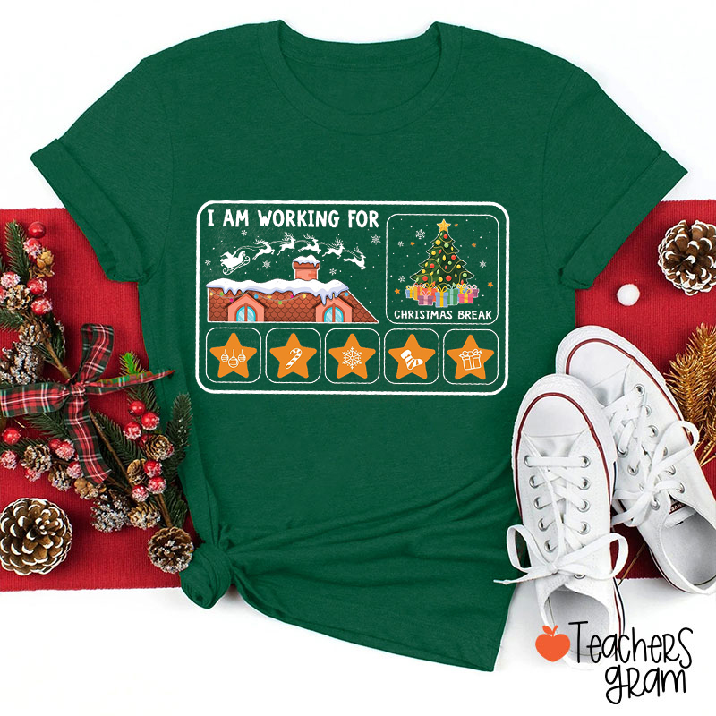 I Am Working For Christmas Break SLP Teacher T-Shirt
