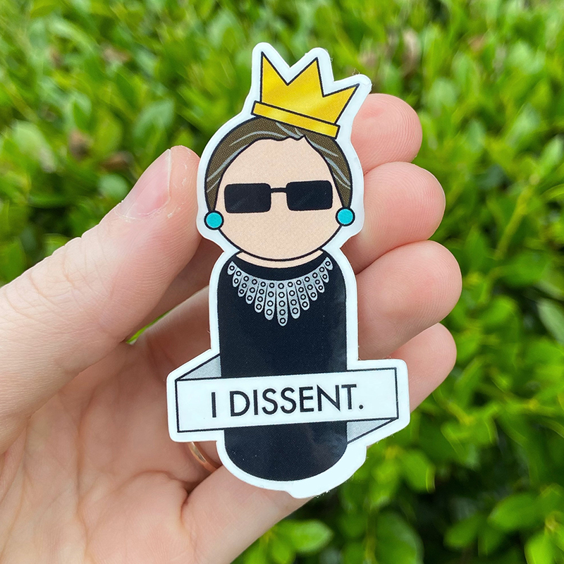 I Dissent RBG Teacher Stickers