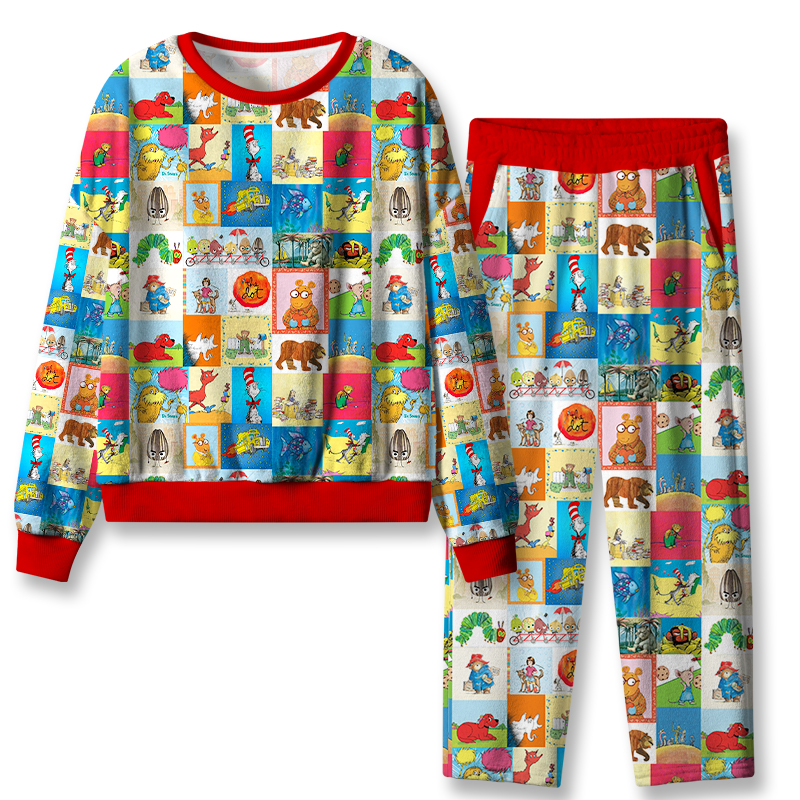 I Still Read Children's Books Teacher Flannel Pajama Set