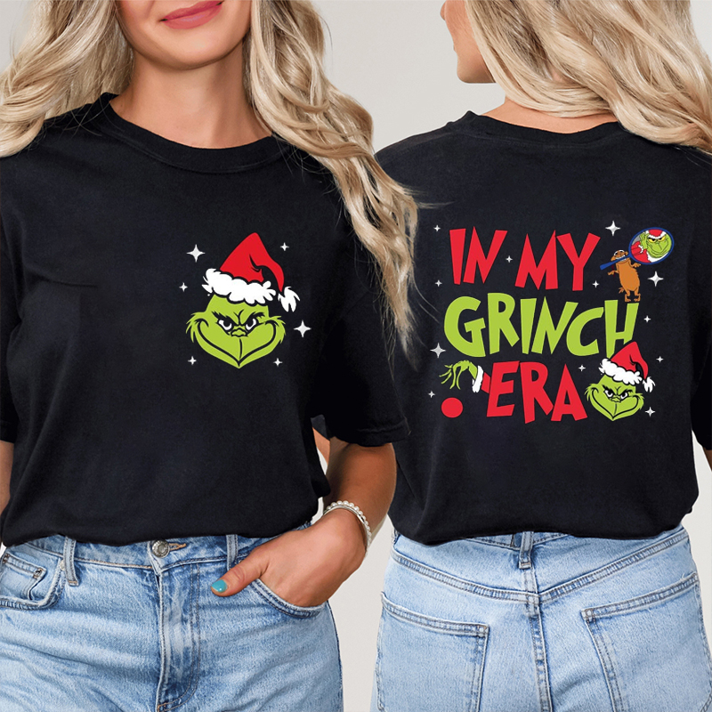In My Christmas Era Teacher Two Sided T-Shirt