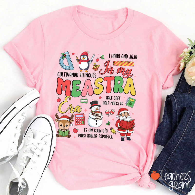 In My Very Merry Maestra Era Spanish Teacher T-Shirt