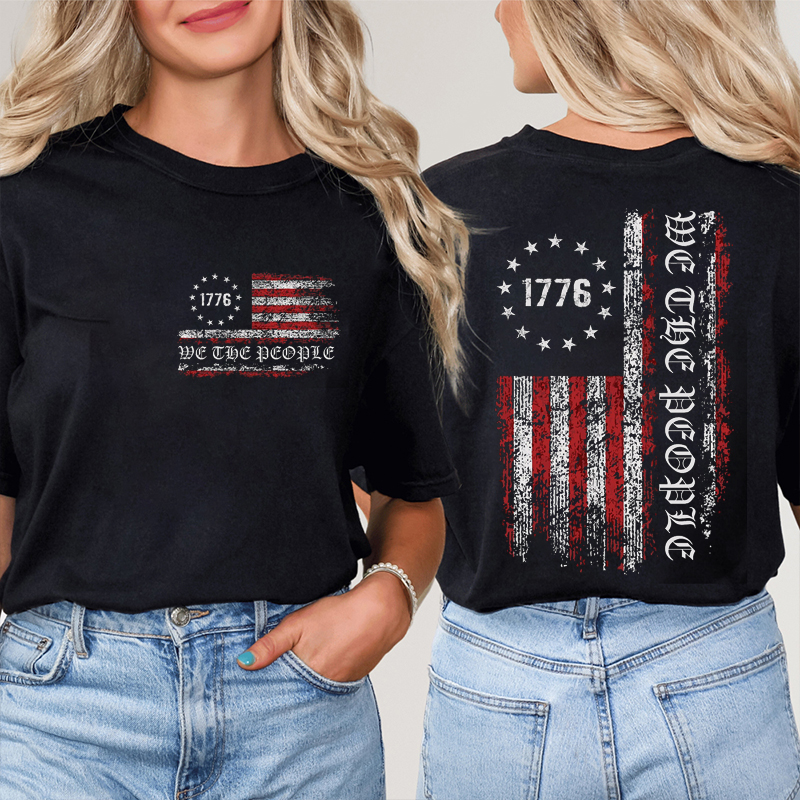 Independence Day History Teacher Two Sided T-Shirt