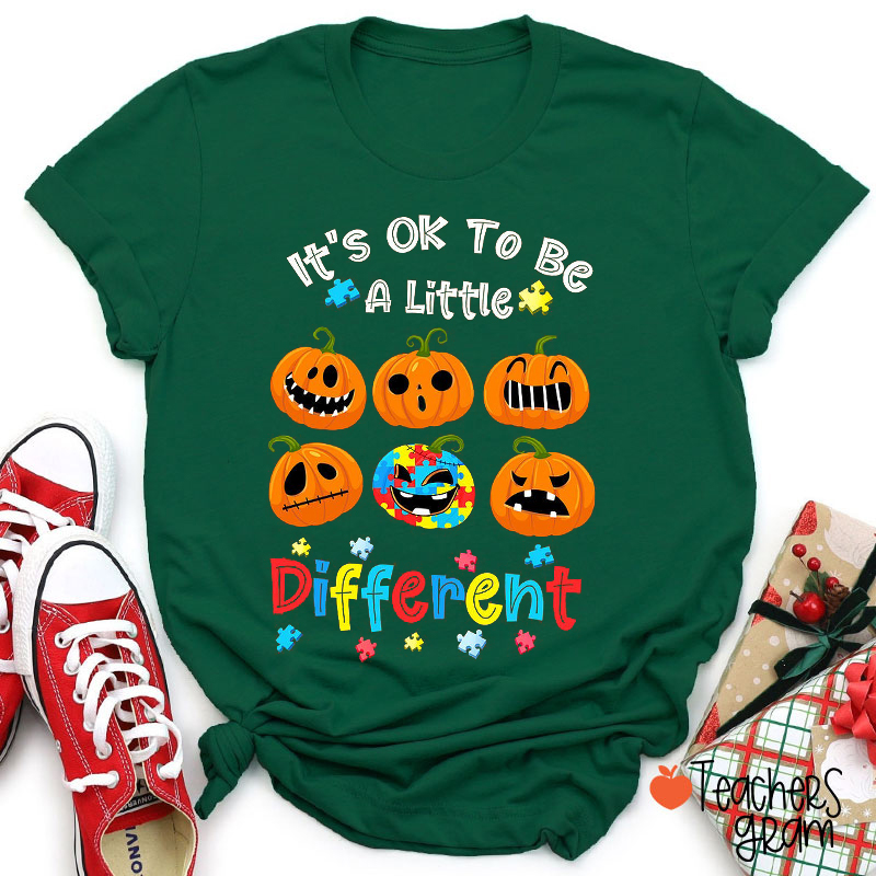 It's Ok To Be A Little Different Teacher T-Shirt