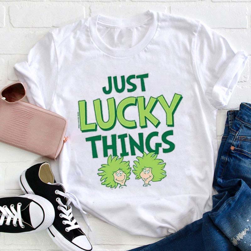 Just Lucky Things Teacher T-Shirt
