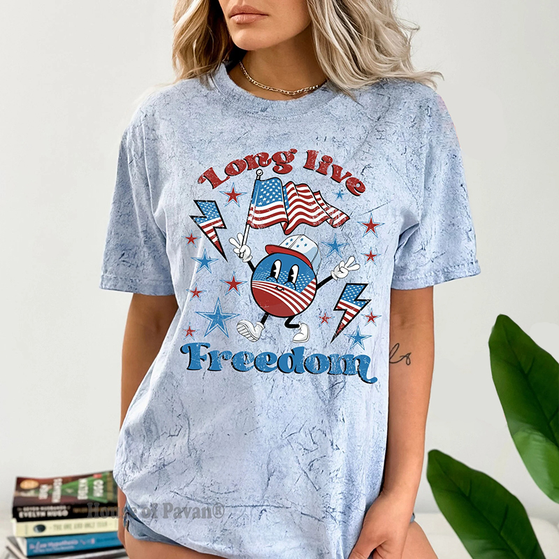 Long Live Freedom Teacher Printed Super Soft T-Shirt