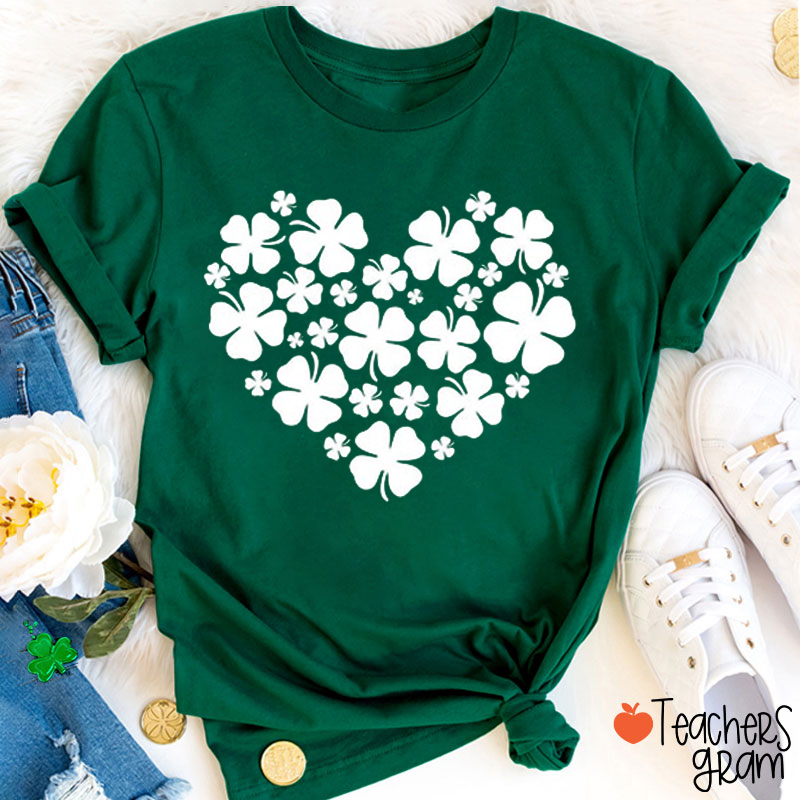 Love Shamrock Teacher T-Shirt